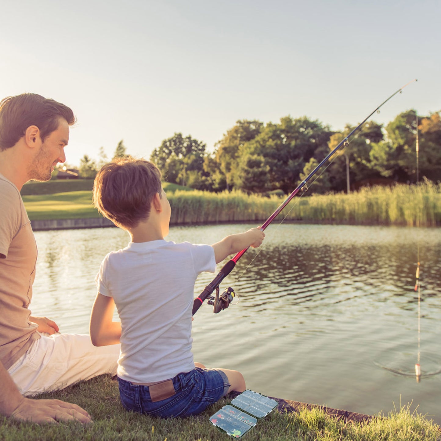 188-Piece Fishing Accessory Kit with Tackle Box