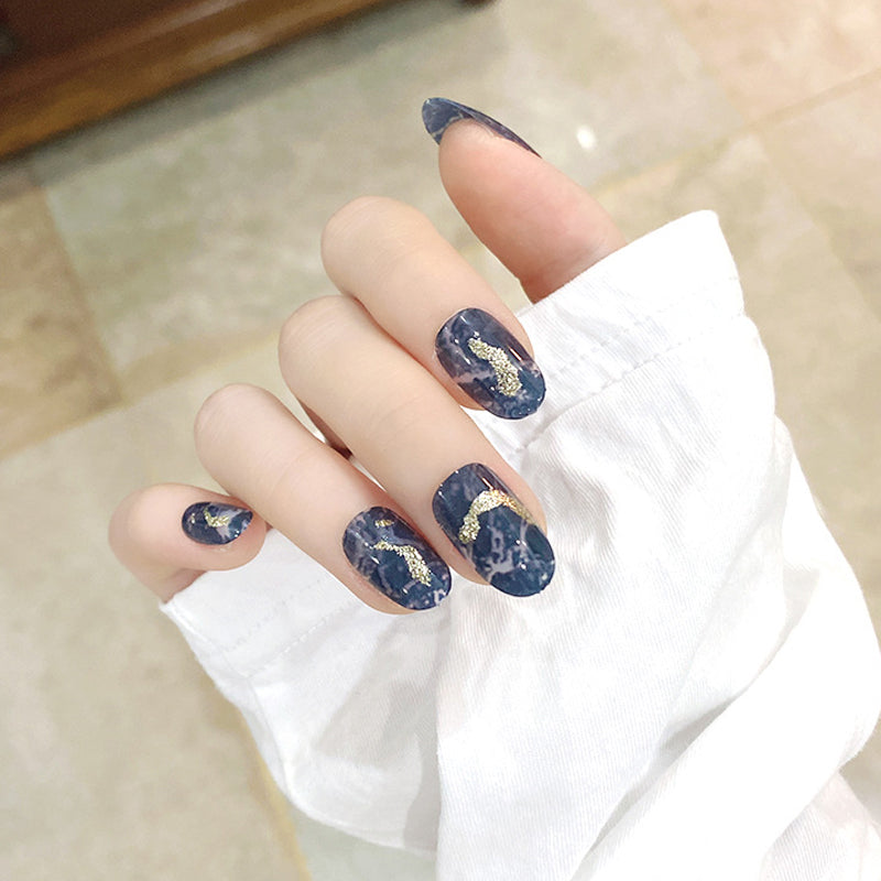 Nail Sticker Set with Glue for Nail Art - Multiple Colors Styles