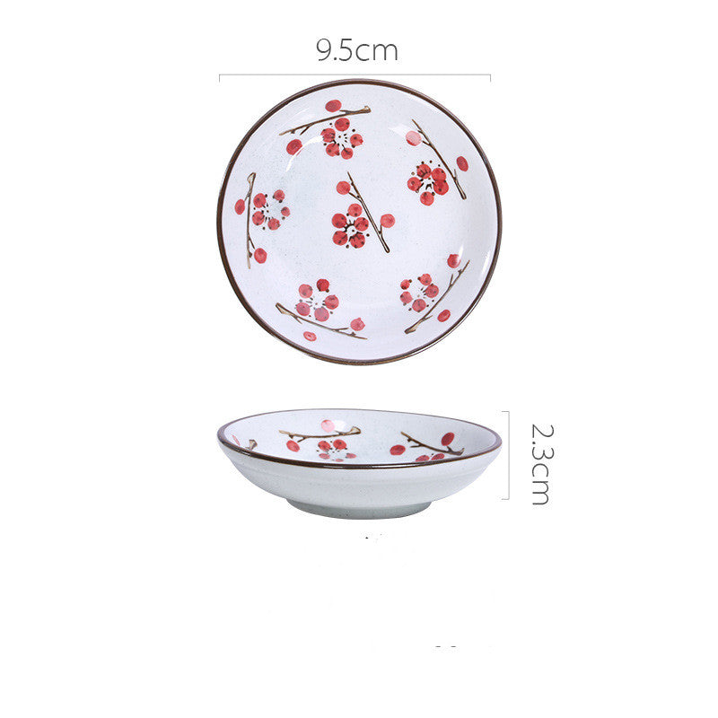 Japanese Ceramic Snack Dish - Hand-Painted & Microwave Safe