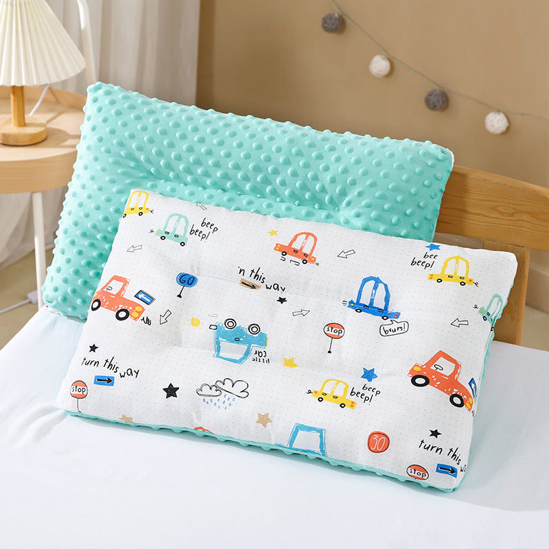 Kids Nap Pillow All-Cotton Bean-Shaped for Kindergarten and Home Use