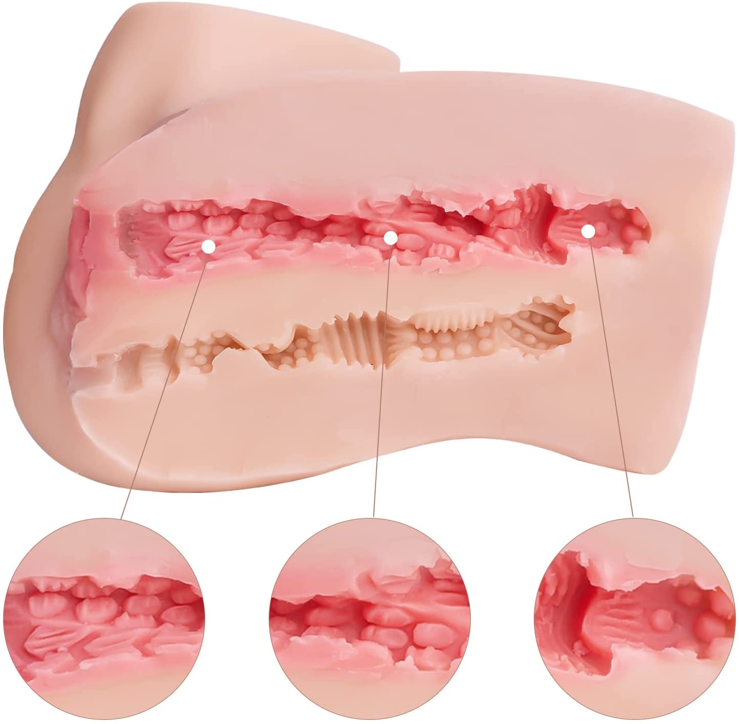 Realistic 3D Silicone Male Love Doll with 2 Penetration Options