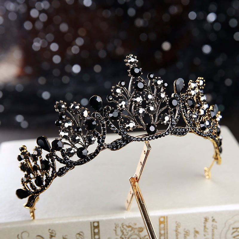 Vintage Crown Bridal Headdress - Retro Luxury Headpiece