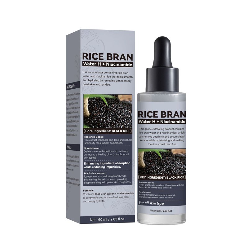 Exfoliating Black Rice Ampoule for Skin Care - 60ml