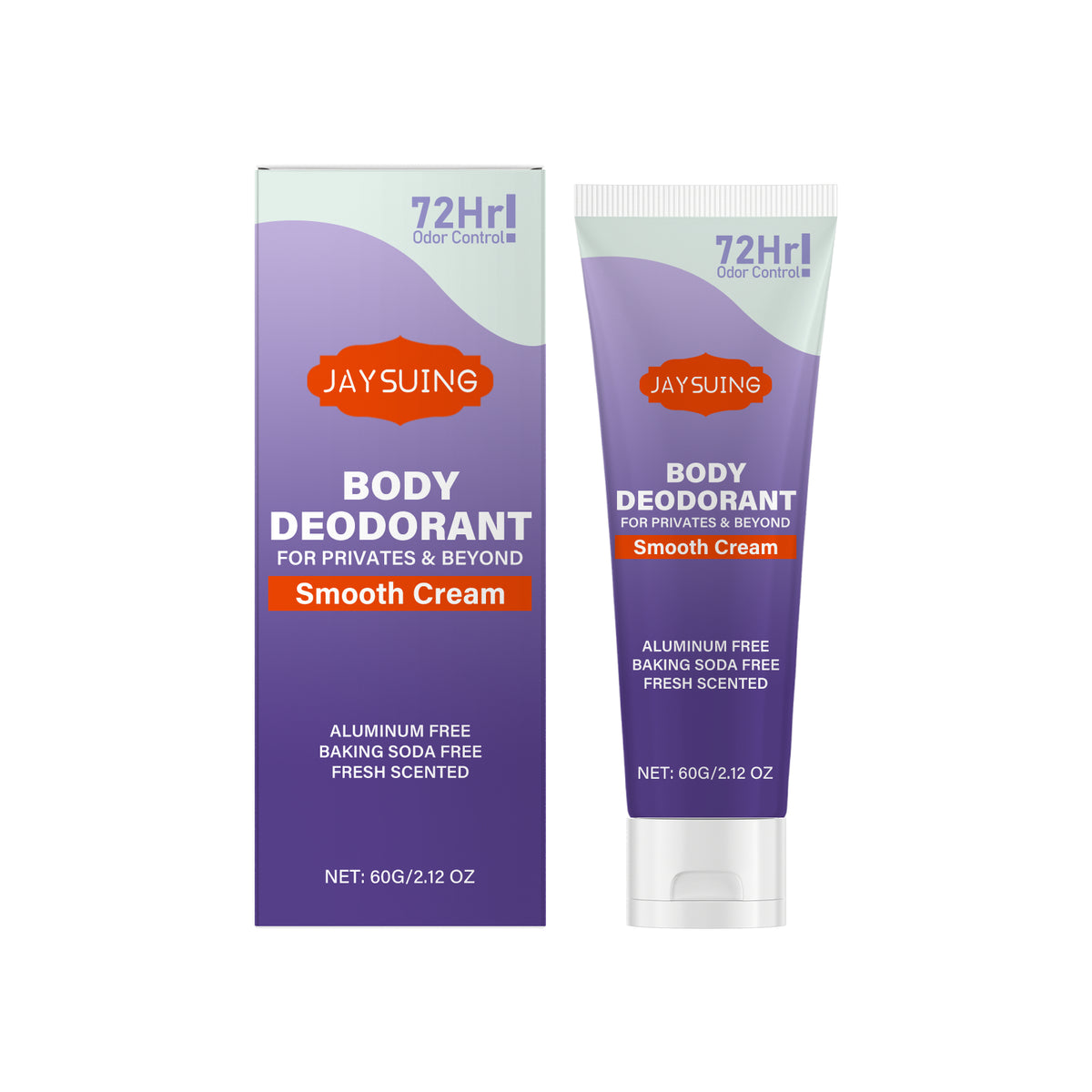 Vanilla Body Deodorizing Cream 60g Natural Skin Freshener for Body Care
