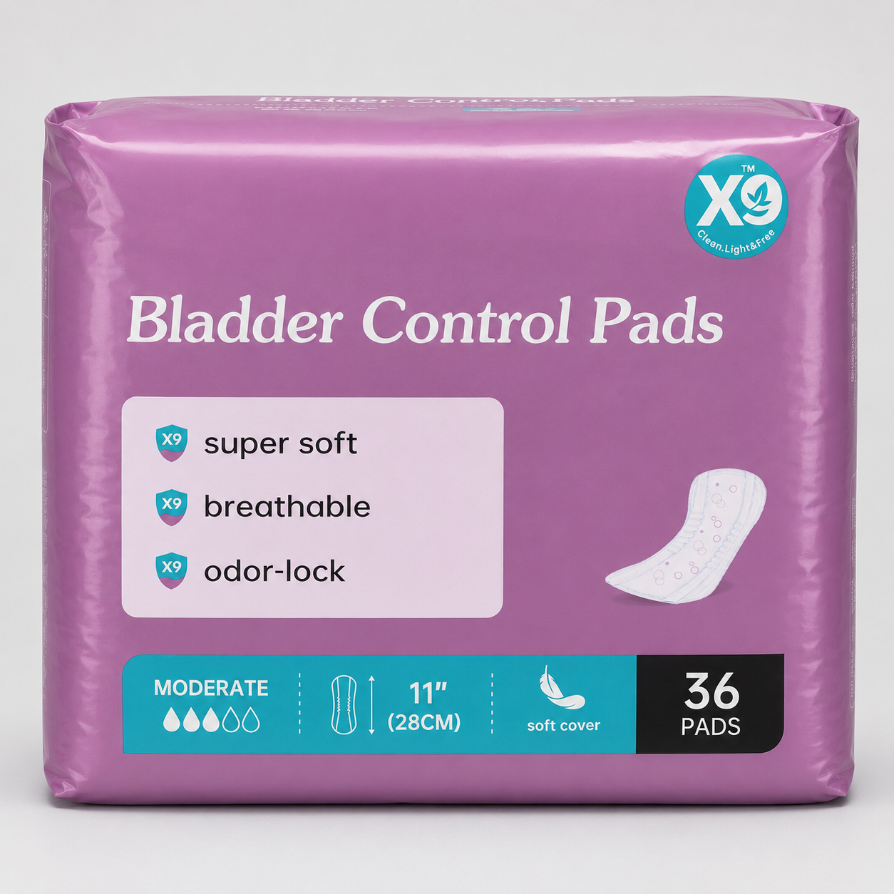 Women Incontinence Pads - Soft, Breathable Comfort for Daily Care