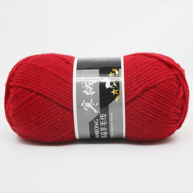 Thick Knitting Yarn Ball for Self-Woven Crafts - Cashmere Wool Material Kit