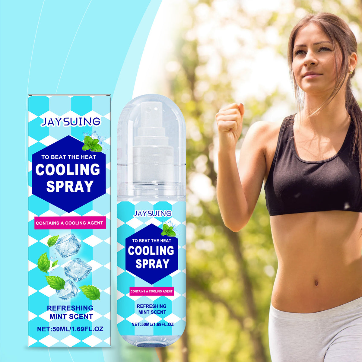 Portable Summer Body Spray - Cool Refreshing Spray for Outdoor Use 50ml