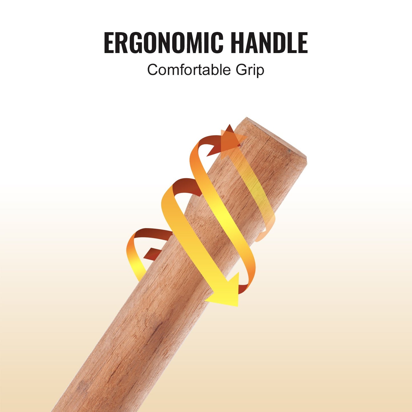Heavy Duty Log Lifter with Wooden Handle for Up to 15-inch Logs - Orange