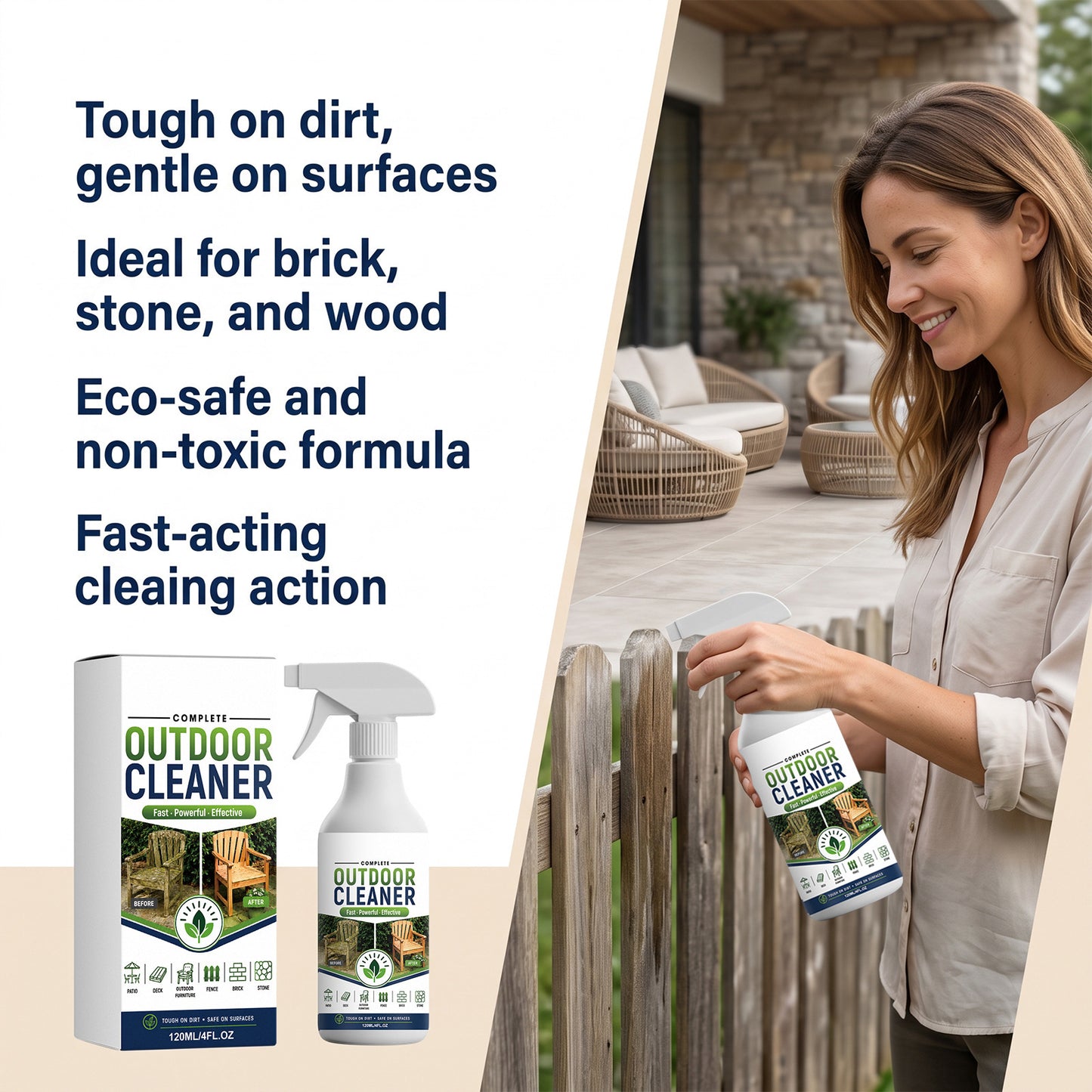 Outdoor Cleaner 120ml - Garden & Patio Surface Disinfectant