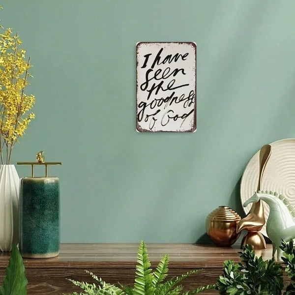 Metal Tin Sign Wall Decoration - 20 cm x 20 cm