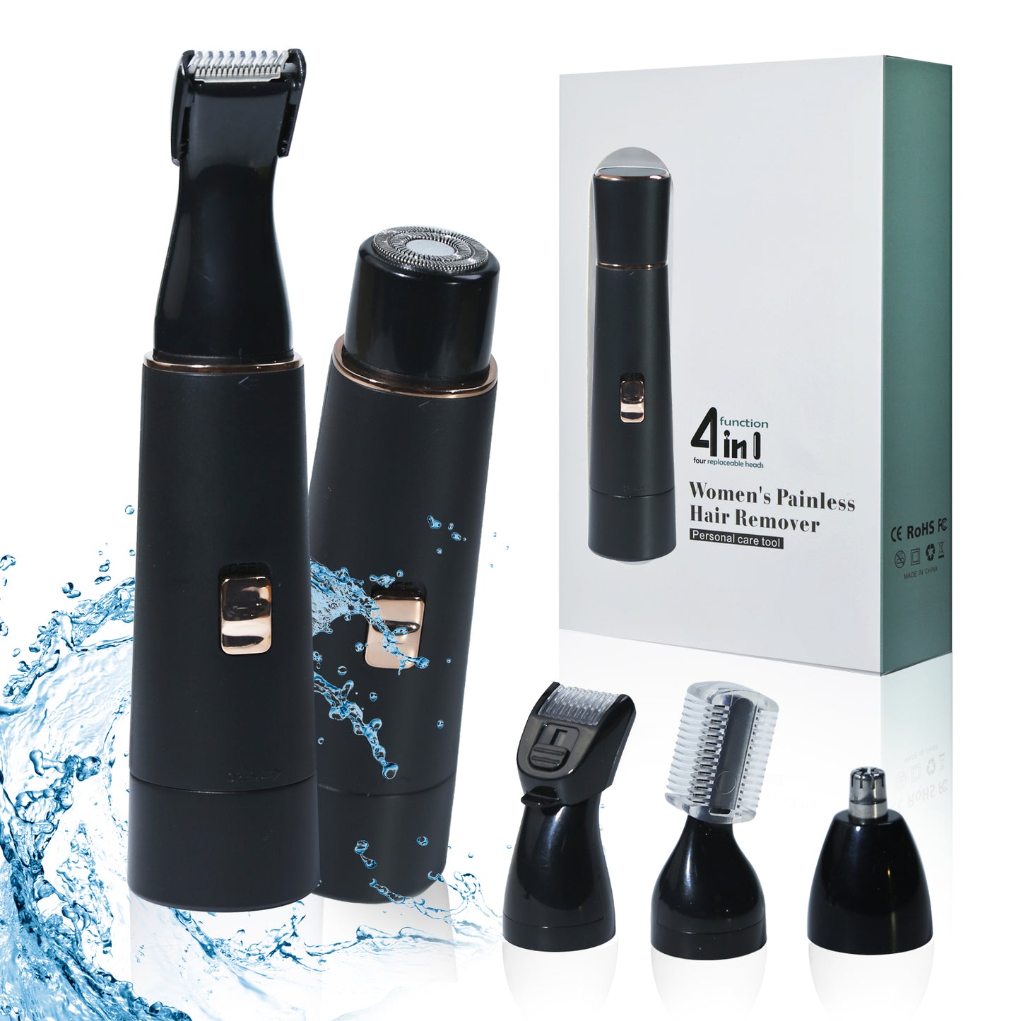 4-in-1 Electric Hair Removal Device - Personal Care Appliance