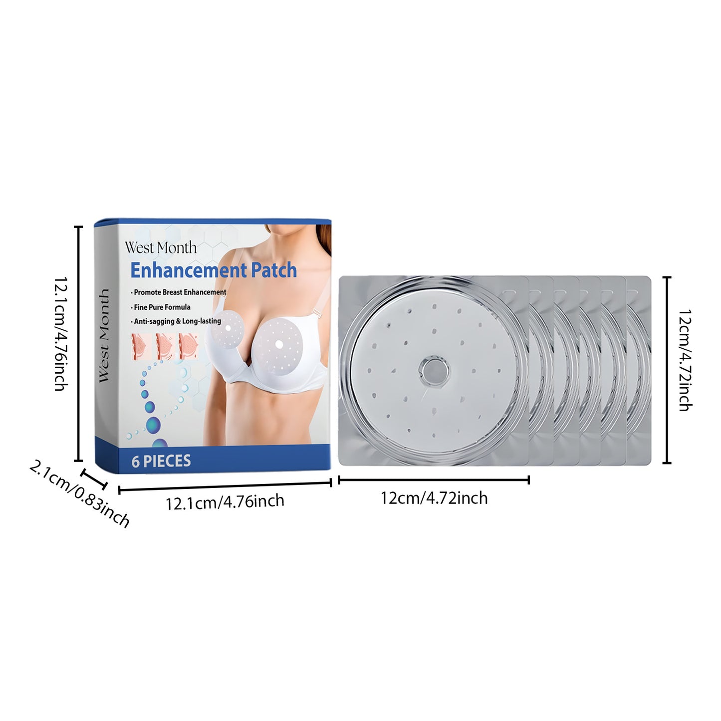Breast Enhancement Patch - Firming & Lifting Chest Mask, 6 Pieces