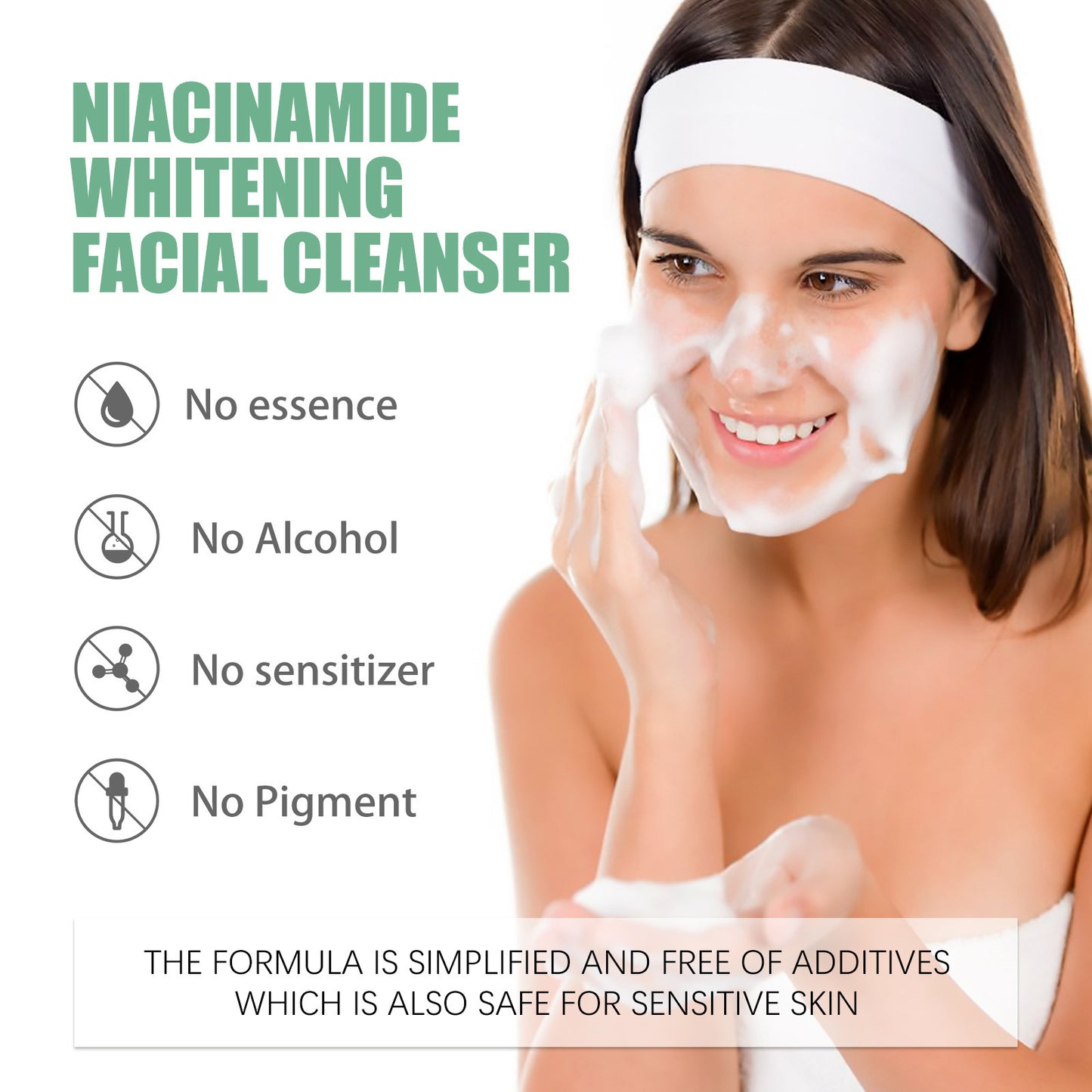 Gentle Facial Cleanser with Niacinamide & Centella 120g - Moisturizing & Pore Care