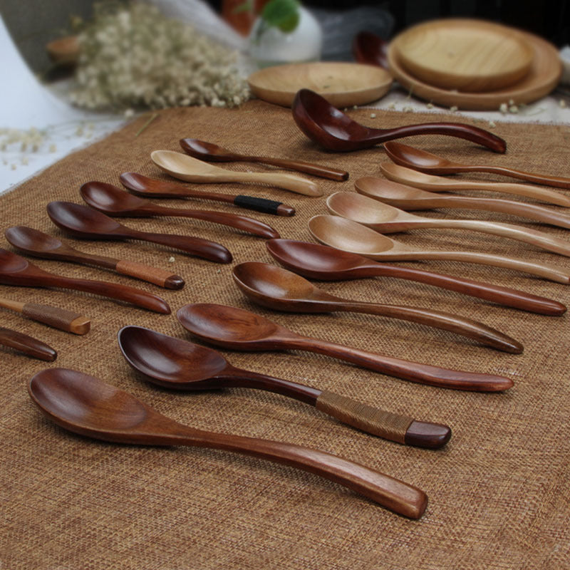 Solid Wood Honey Spoon - Japanese Style Kitchen Utensil