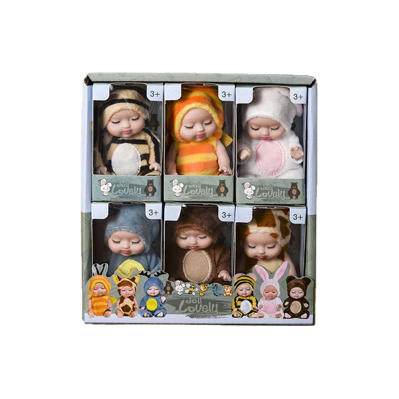 Set of 6 Realistic Baby Plush Dolls - Soft Toy Gift for Girls