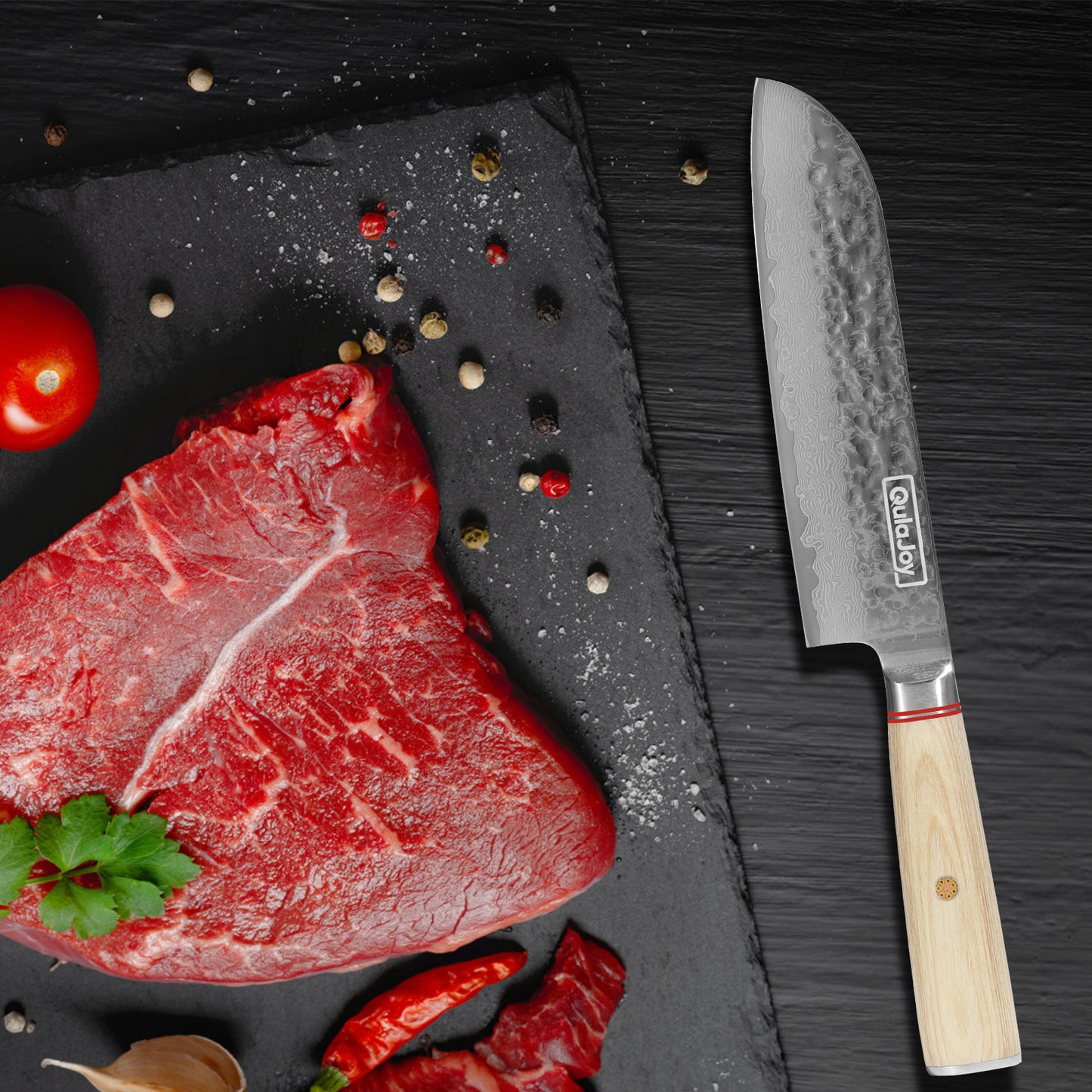 Professional 6.9 Inch Nakiri Knife - 67-Layers Damascus Steel