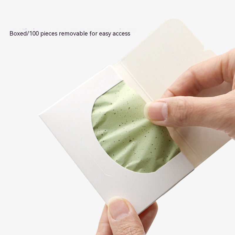 Oil-Absorbing Facial Sheets 100 Pieces for Oily Skin Summer Refresh