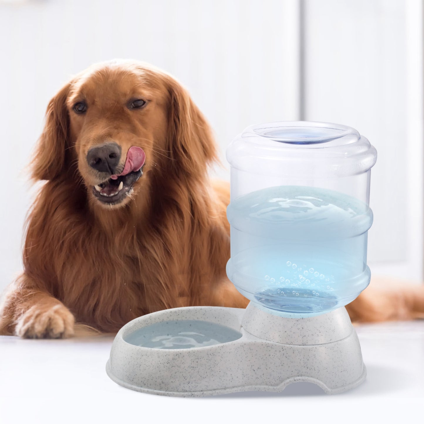 3.5L Pet Water Dispenser Self-Dispensing Gravity Feeder for Cats & Dogs