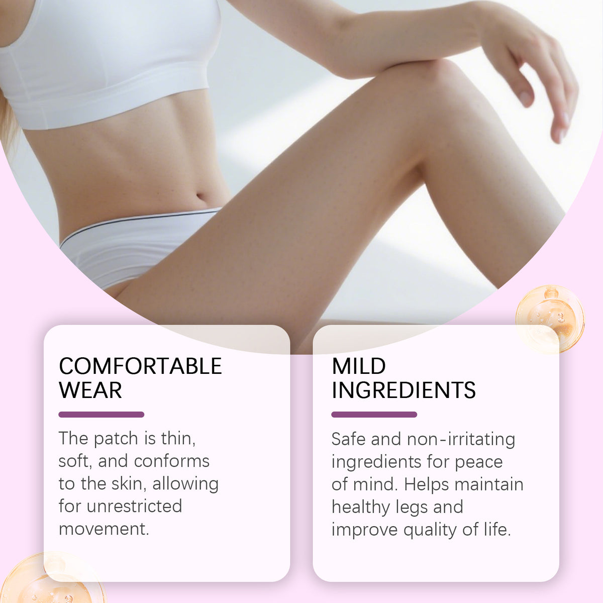 Leg Care Patch - Plant Ingredients Nourishing Massage (12 Pieces)
