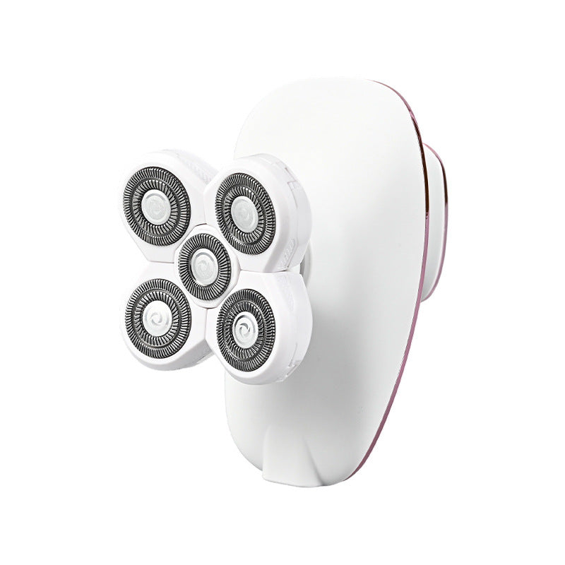 Electric Shaver with Floating Heads & Nose Trimmer