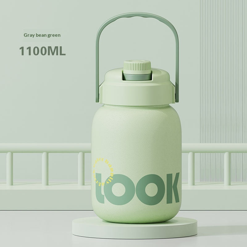 Large Capacity Pop-Top Straw Cup - Reusable Insulated Drinkware