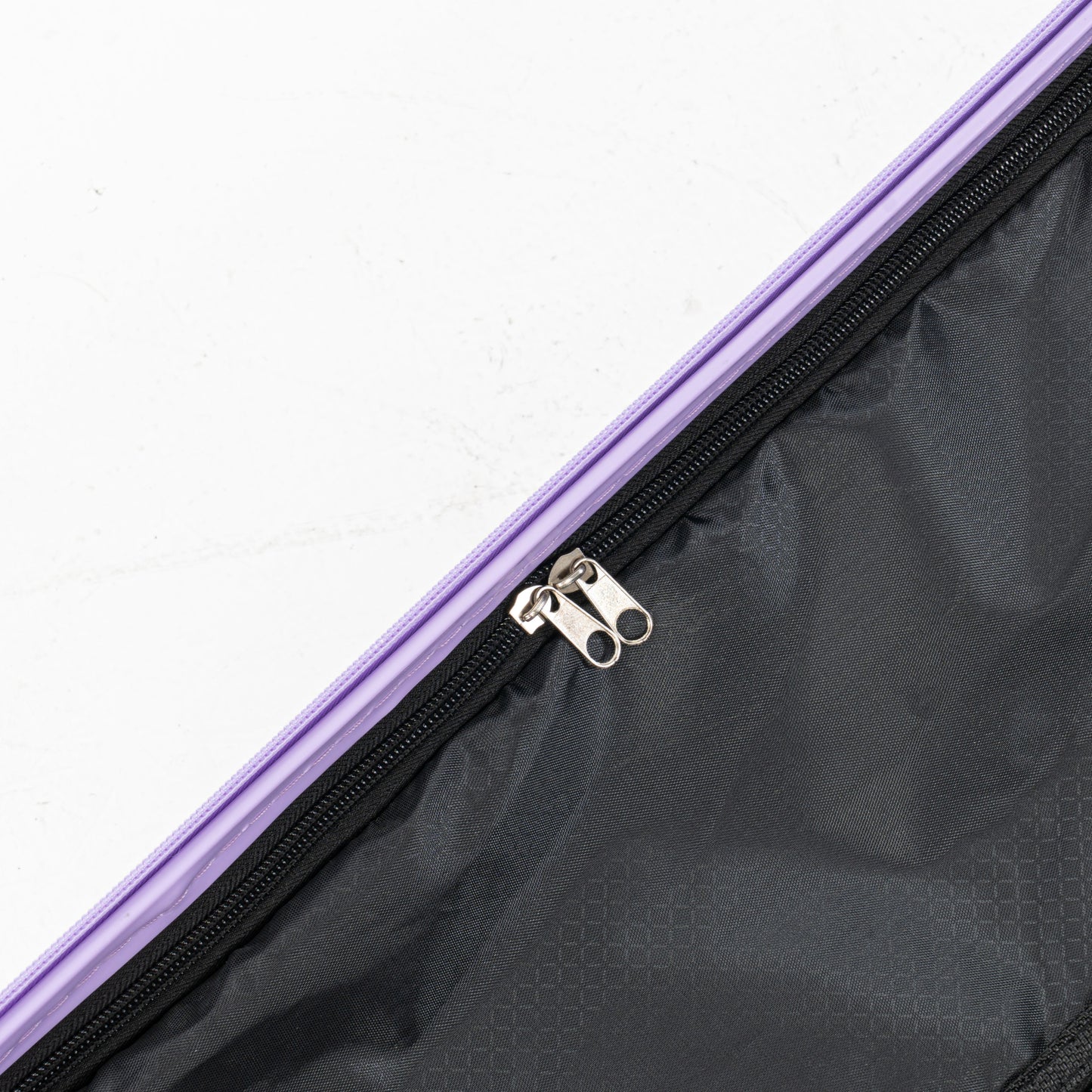 4-Piece Lightweight Hard Luggage Set with 360° Wheels - Purple