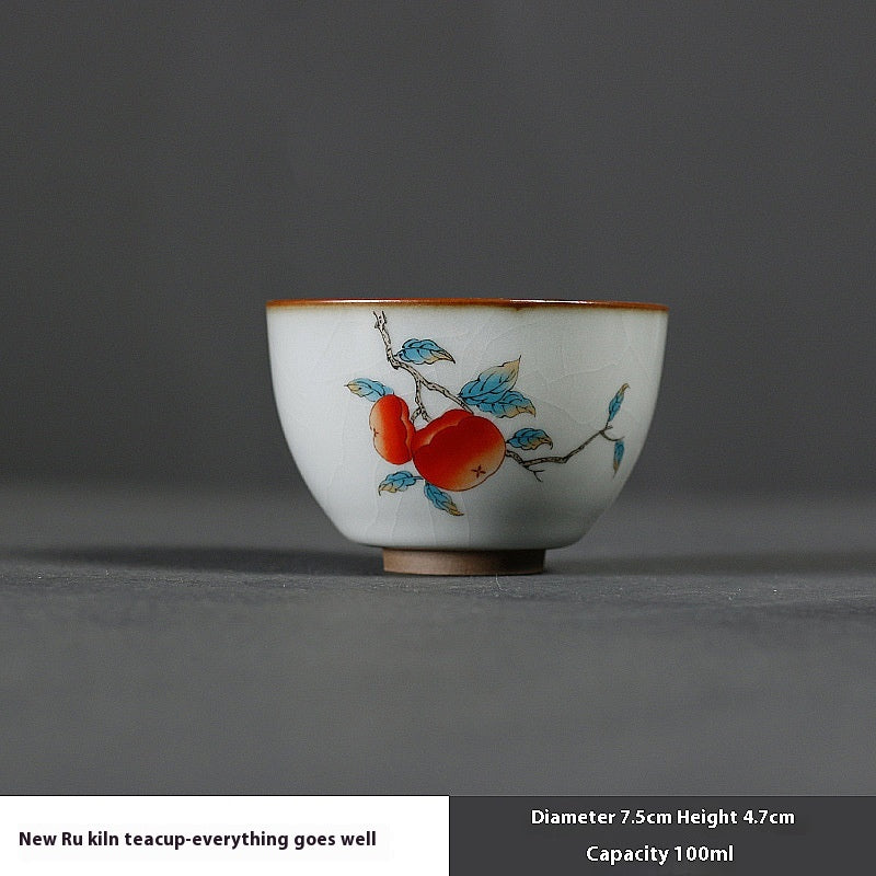 Ceramic Tea Cup Set - Multiple Colors & Designs for Gongfu Tea