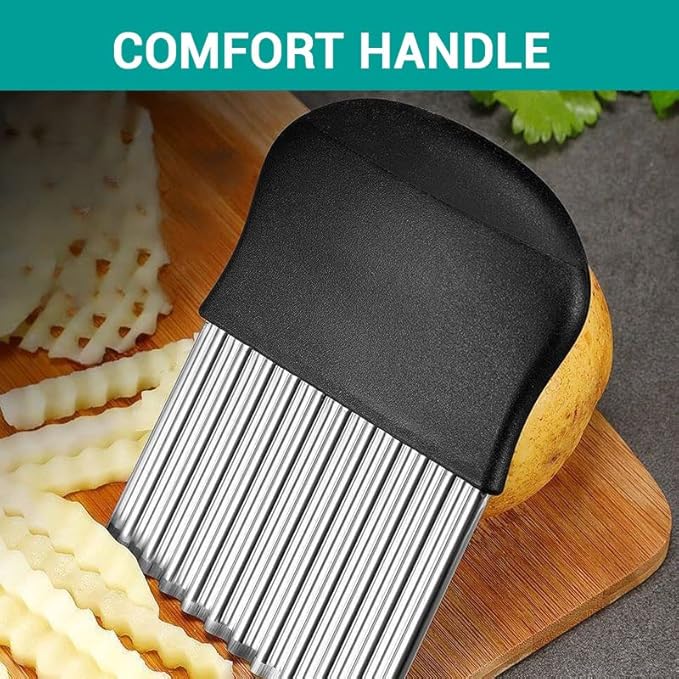 Stainless Steel Crinkle Cutter and French Fry Slicer