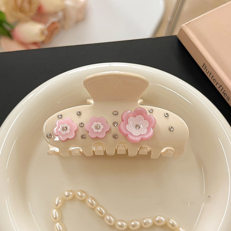 Rhinestone Flower Hair Clip