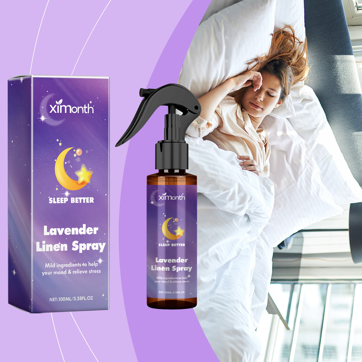 Lavender Essential Oil Care Spray Night