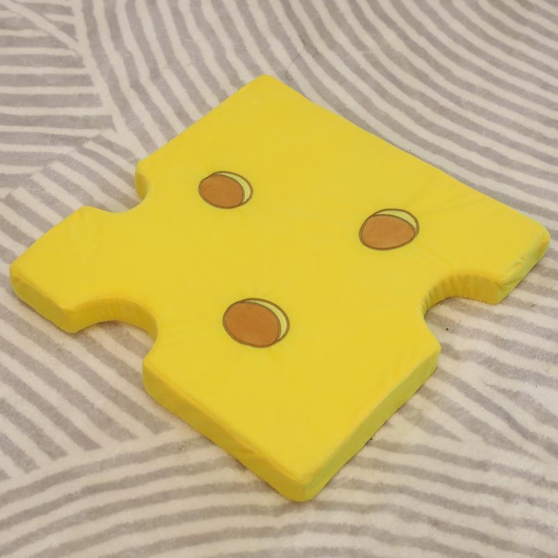 Cartoon Hamburger Pillow Cushion Bed Backrest - Removable & Washable