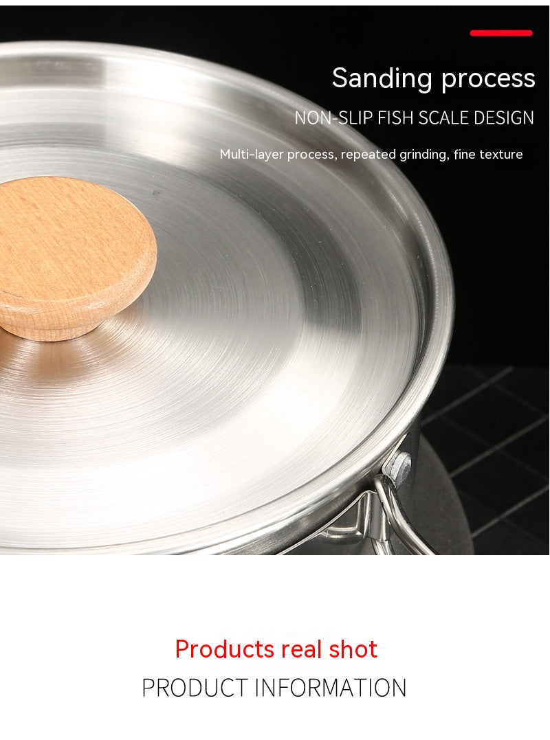 Portable Outdoor Cookware Set with Folding Pans & Windproof Gas Stove