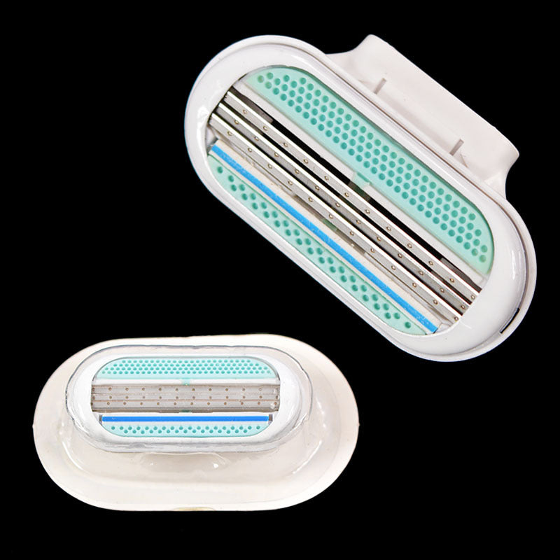 Manual Lady's 3-Layer Razor Hair Removal Blade - White