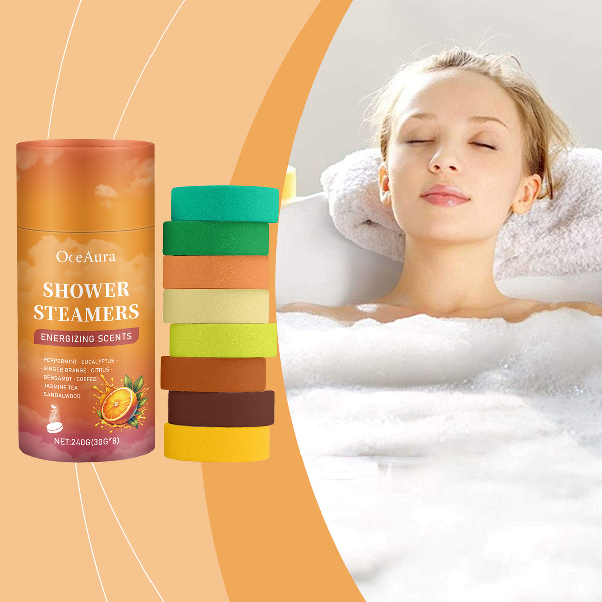 Aromatherapy Body Cleansing Sheets - Gentle Bath Wipes 240g