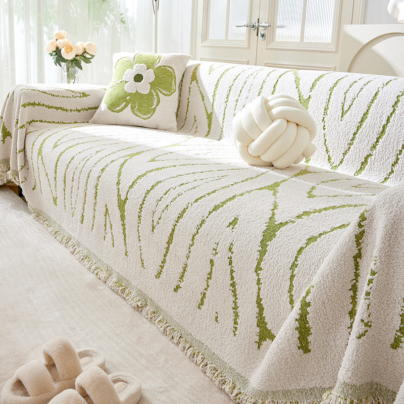 Luxury Sofa Cover Wool Yarn Full-Coverage Slipcover for 180x130cm to 180x520cm Sofas
