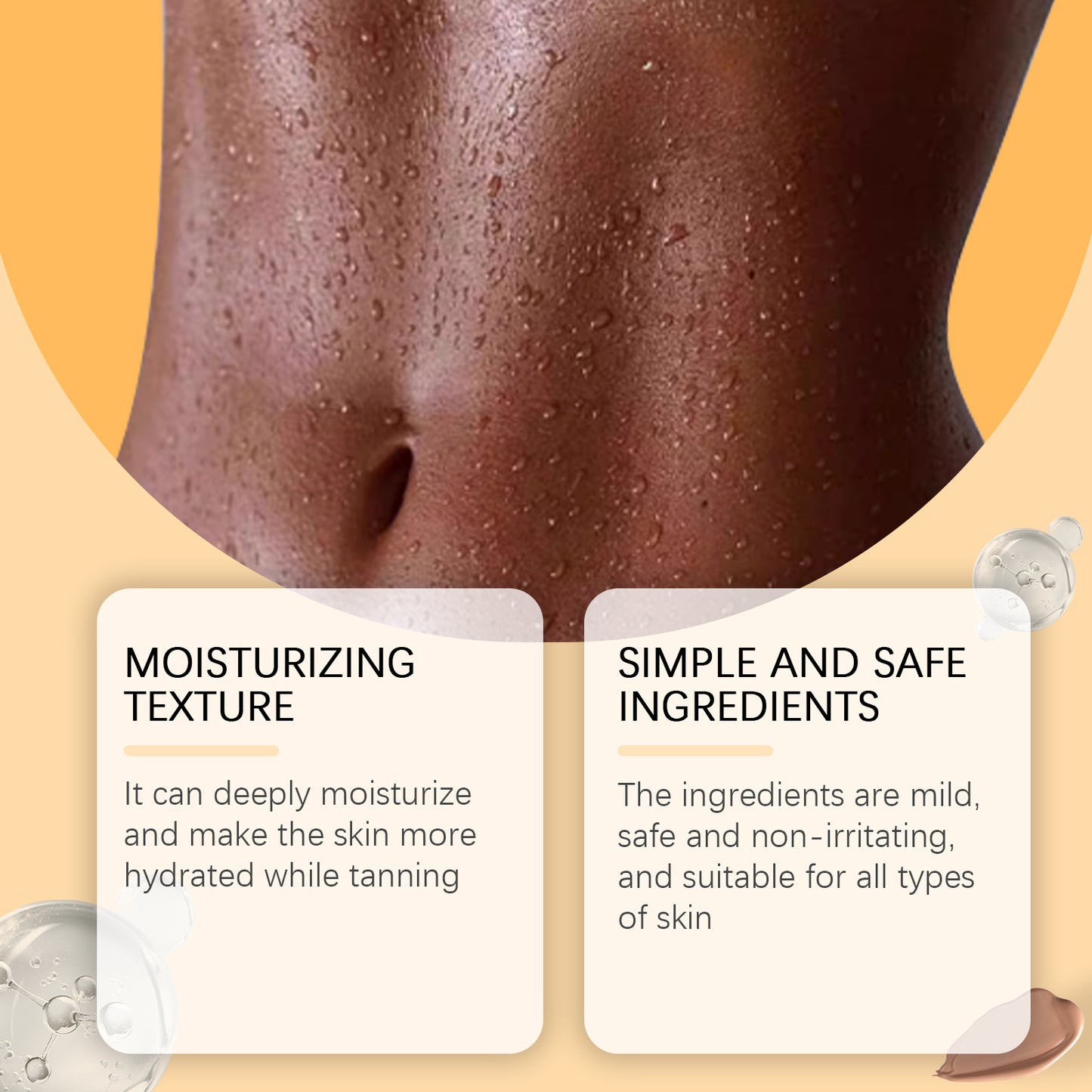 Natural Tanning Accelerator Cream - Moisturizing Body Lotion with Aloe Vera