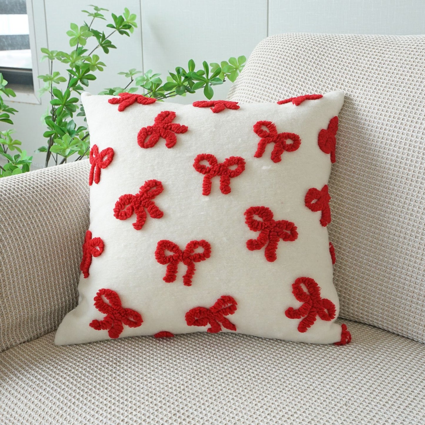 Minimalist Loop-Pile Pillow Cover 45x45cm Home Decor Cushion
