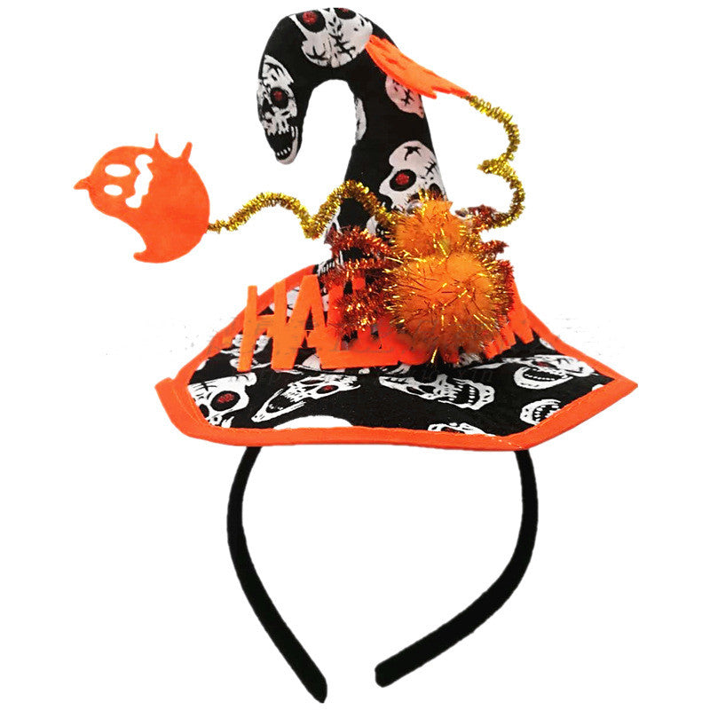 Halloween Witch Hat Headband Party Costume Accessory Multiple Colors