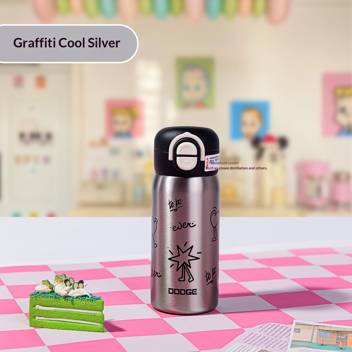 Portable Stainless Steel Flip-Lid Straw Cup for Outdoor Use