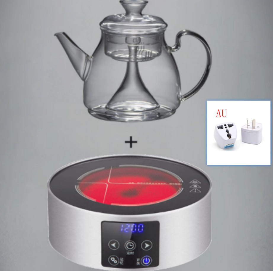 Large Capacity Glass Steam Teapot for Home Brewing - 1.5L