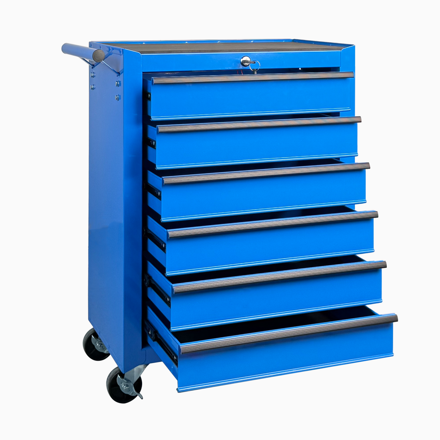 20-Inch Steel Rolling Tool Chest with 6 Drawers and Ball Bearing Slides - Blue