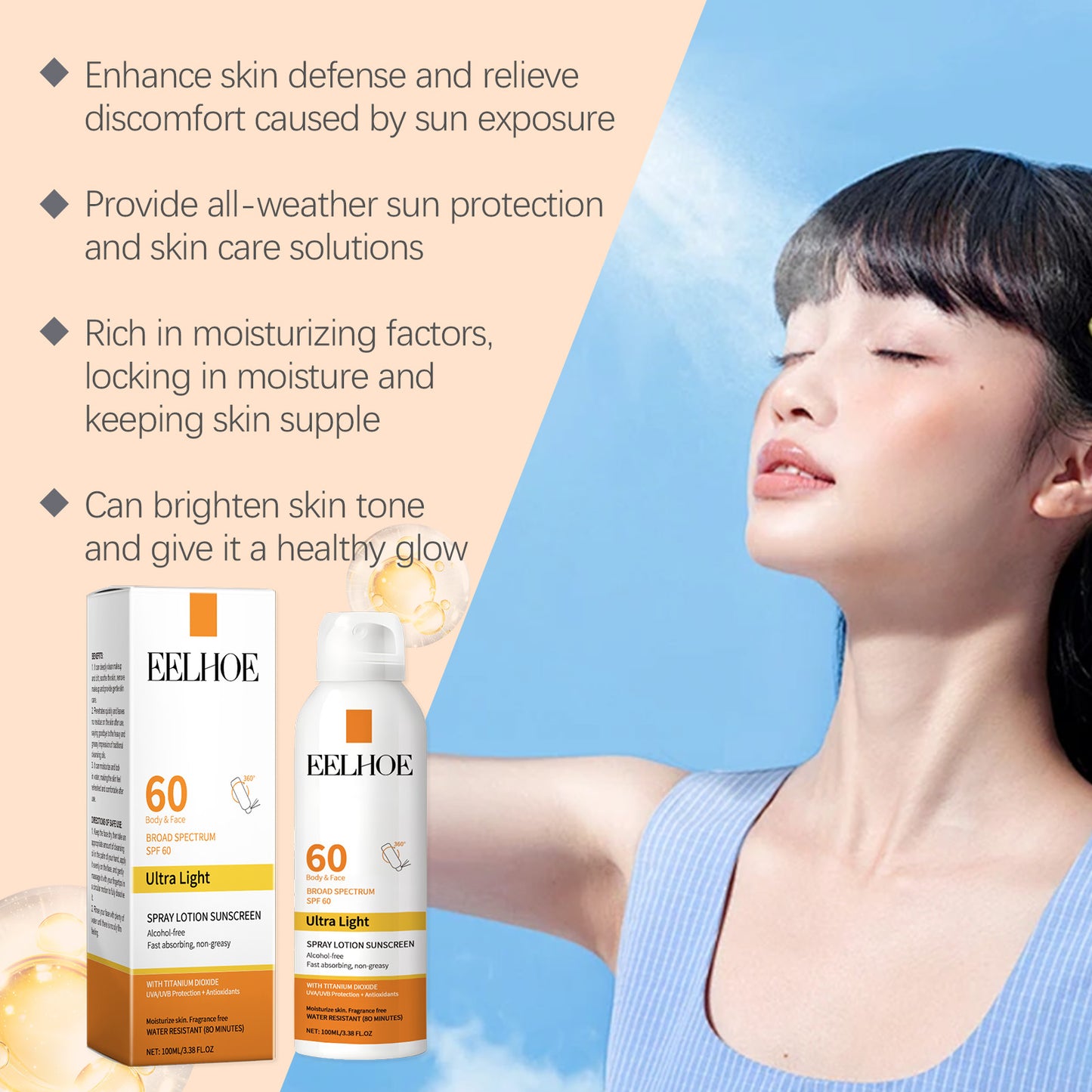 Hydrating Facial Spray with UV Protection & Niacinamide - 100ml