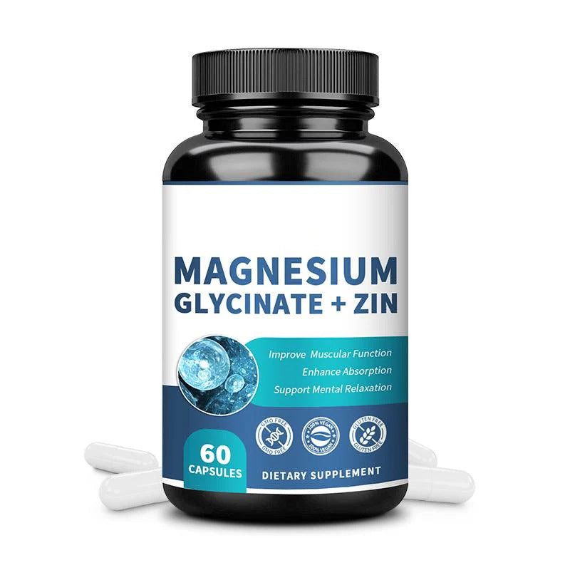 Magnesium Glycinate Capsules - 60 Count, Supports Relaxation & Sleep