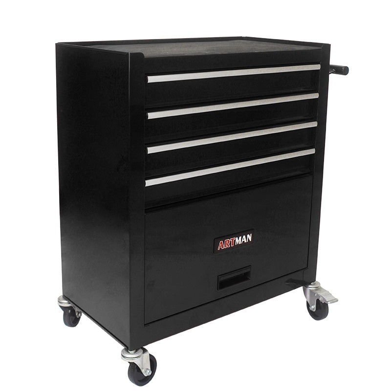 Multifunctional Tool Cart with 4 Drawers and Wheels - Steel Garage Storage