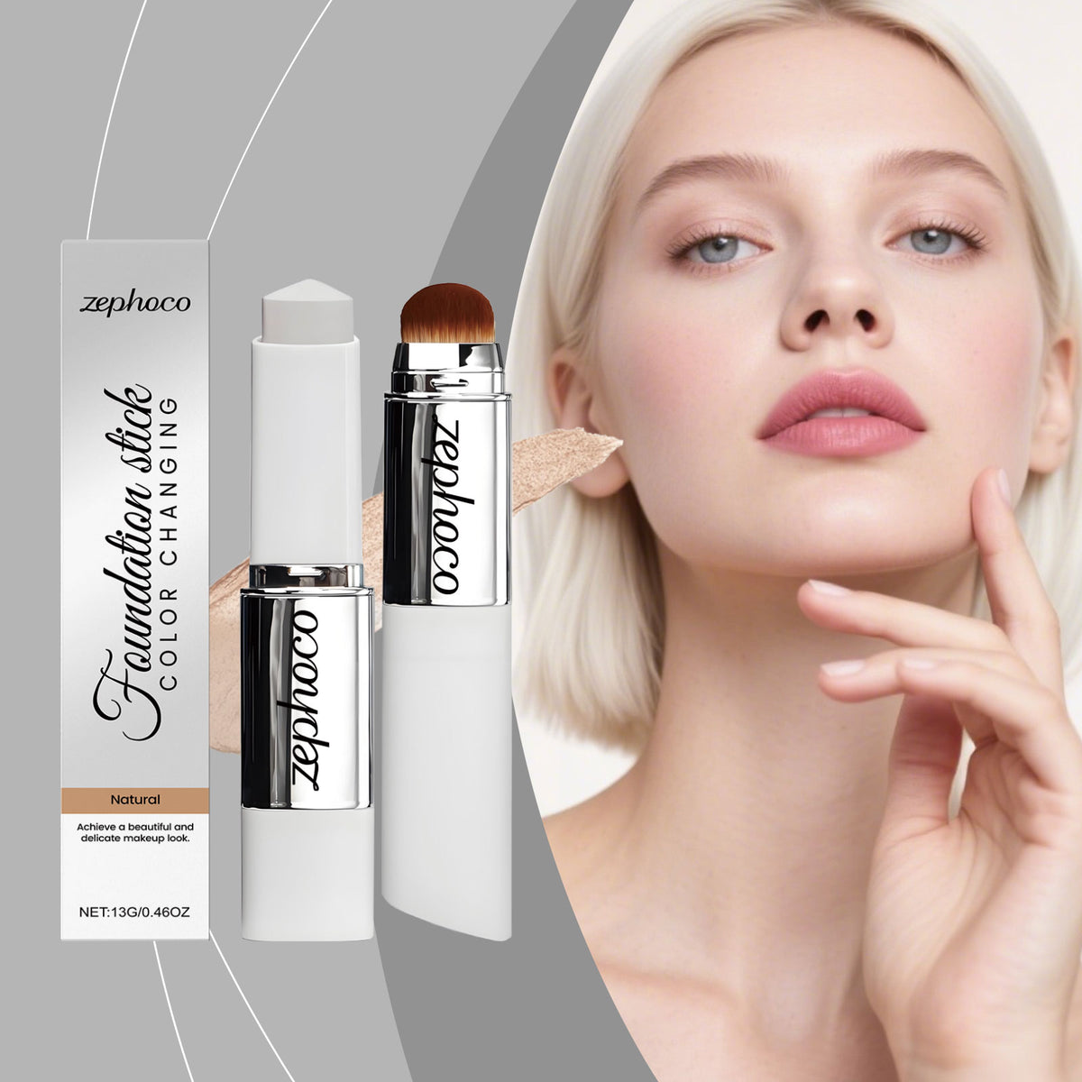 Color-Changing Concealer Foundation Stick Natural Shade