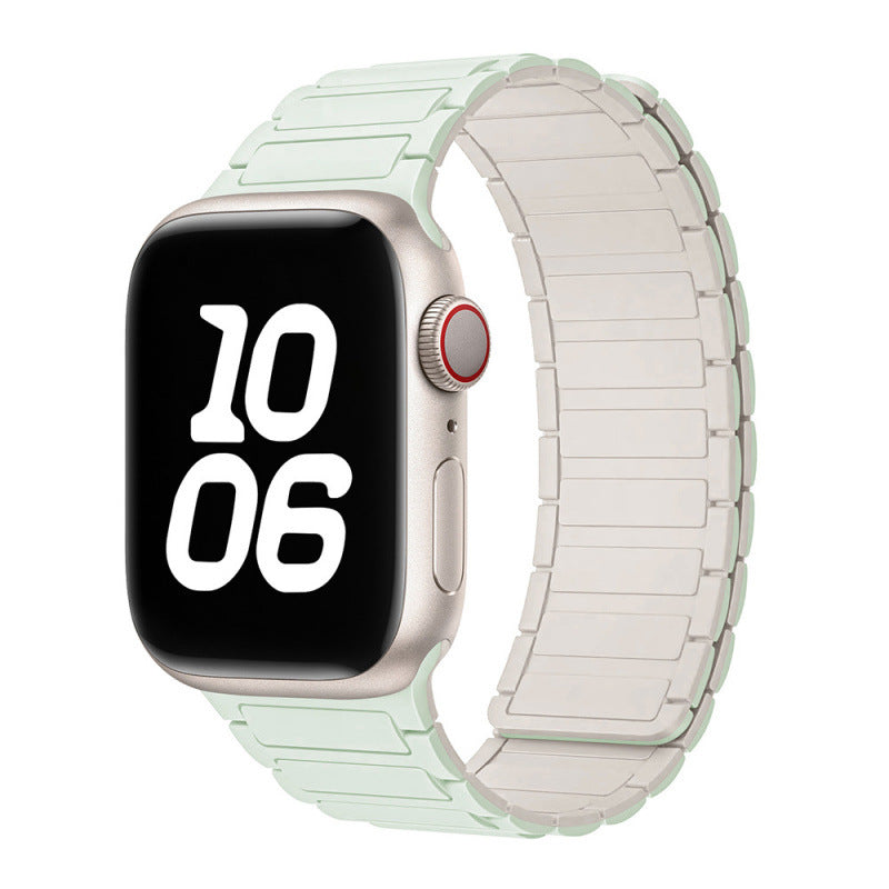 Magnetic Sports Silicone Watch Strap - Compatible with Apple Watch 38-49mm