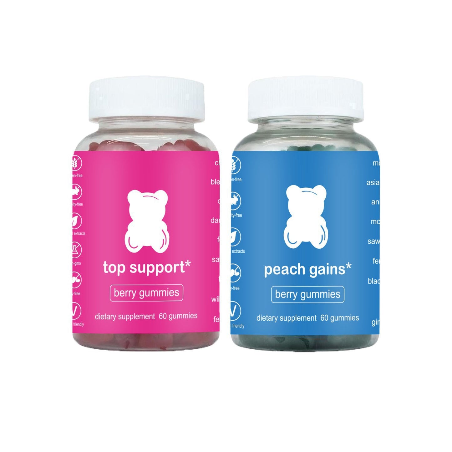 Women Support Berry Soft Gummies - Adult Health & Wellness Supplement