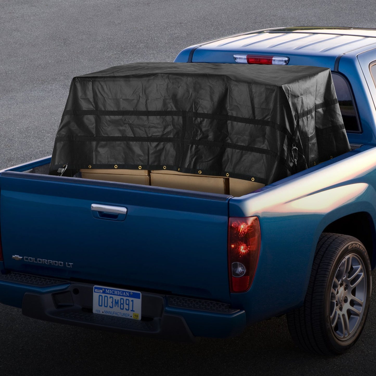 Heavy Duty Cargo Net 120x105 Inches with Adjustable Buckles & Hooks – Weatherproof, 700 lbs Capacity