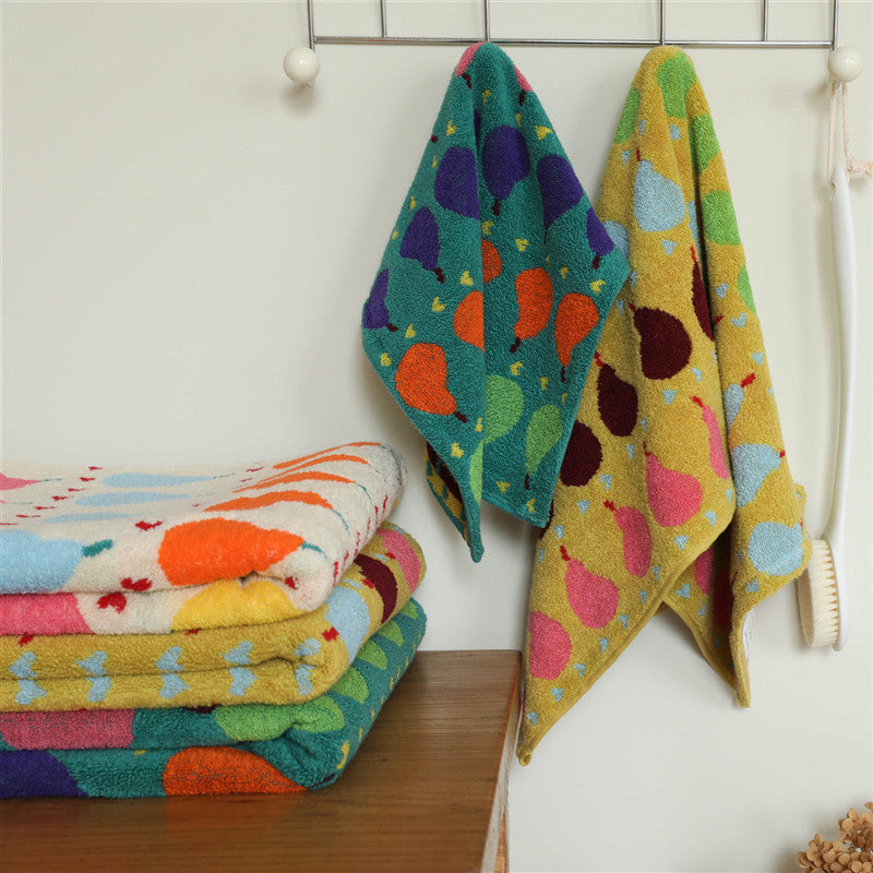 Pure Cotton Children's Square Towel Absorbent Household Baby Towels