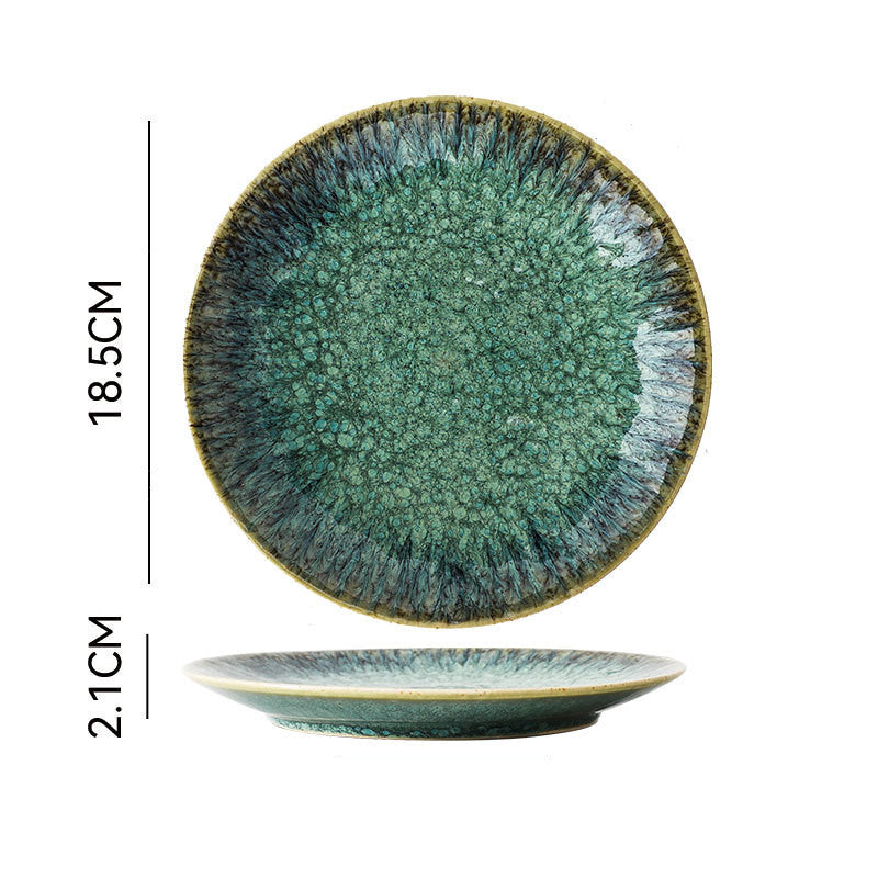 Ceramic Tableware Set with Plates Bowls Cups & Accessories - Multiple Colors